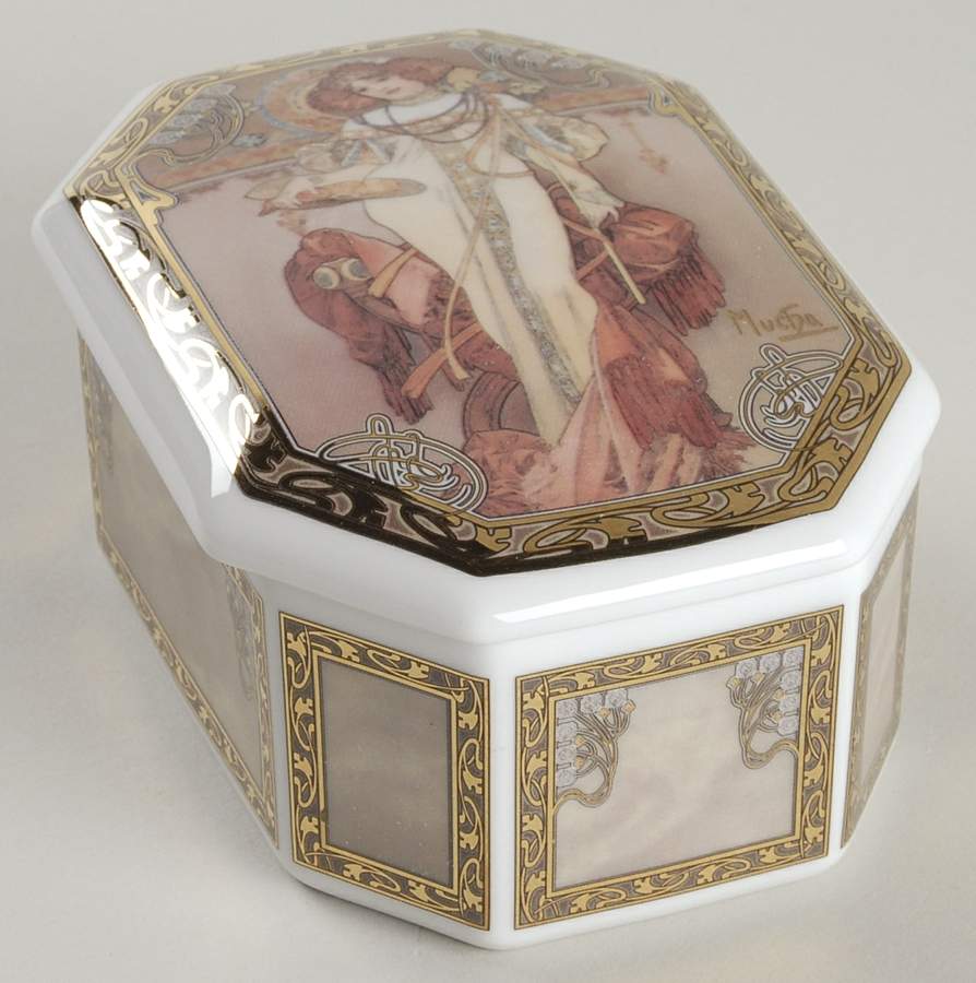 Artis Orbis- Alphonse Mucha Autumn 1900 Box - Boxed by Goebel-1