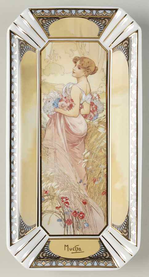 Artis Orbis- Alphonse Mucha Summer 1900 Bowl - Boxed by Goebel-1
