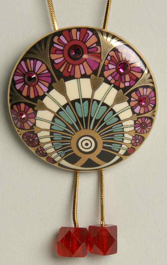 Artis Orbis- Alphonse Mucha Four Flowers Necklace - Boxed by Goebel-1
