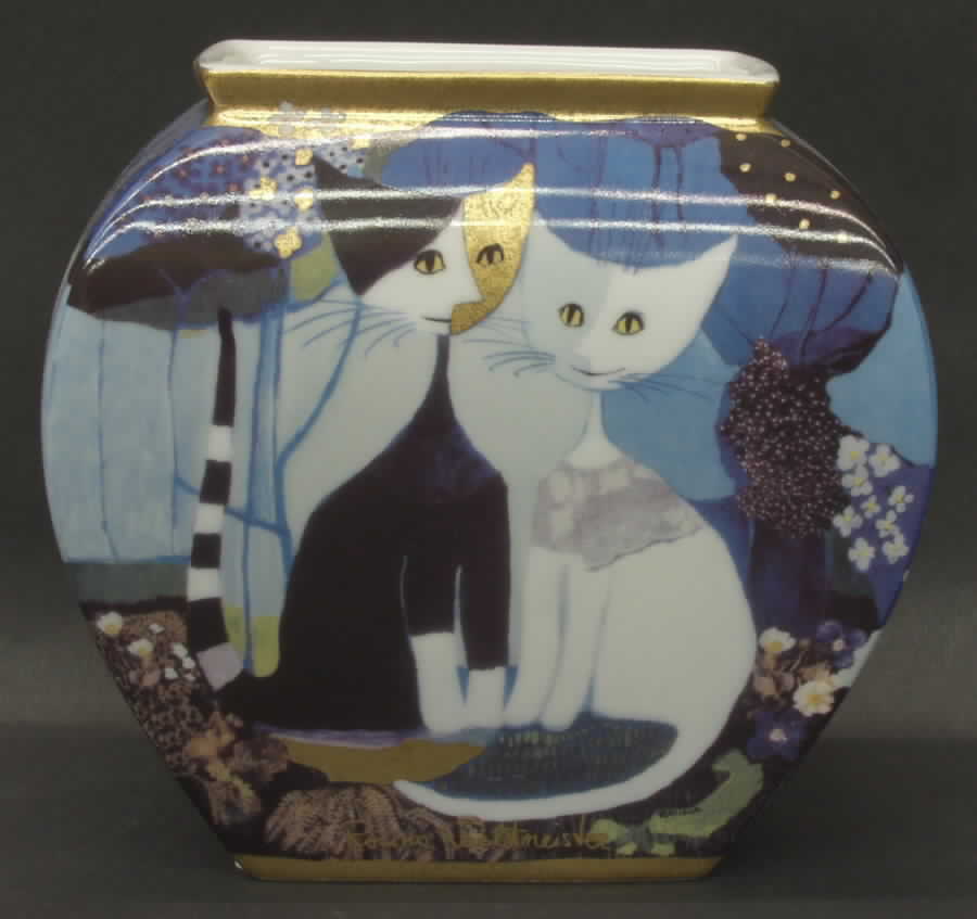 Artis Orbis-Rosina Wachtmeister Micia & Micio-Vase - Boxed by Goebel-1