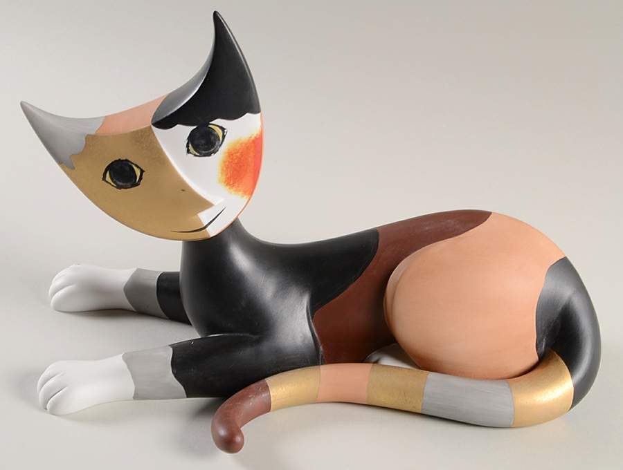 Artis Orbis-Rosina Wachtmeister Nero Cat Figurine - Boxed by Goebel-1