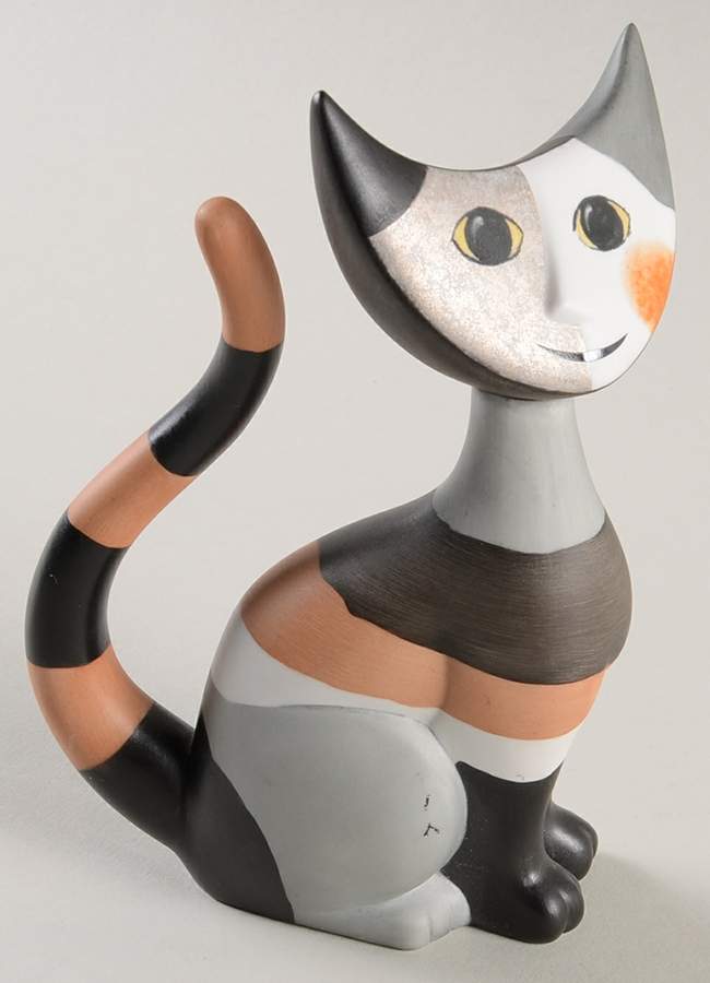 Artis Orbis-Rosina Wachtmeister Cat Musical Figurine - Boxed by Goebel-1