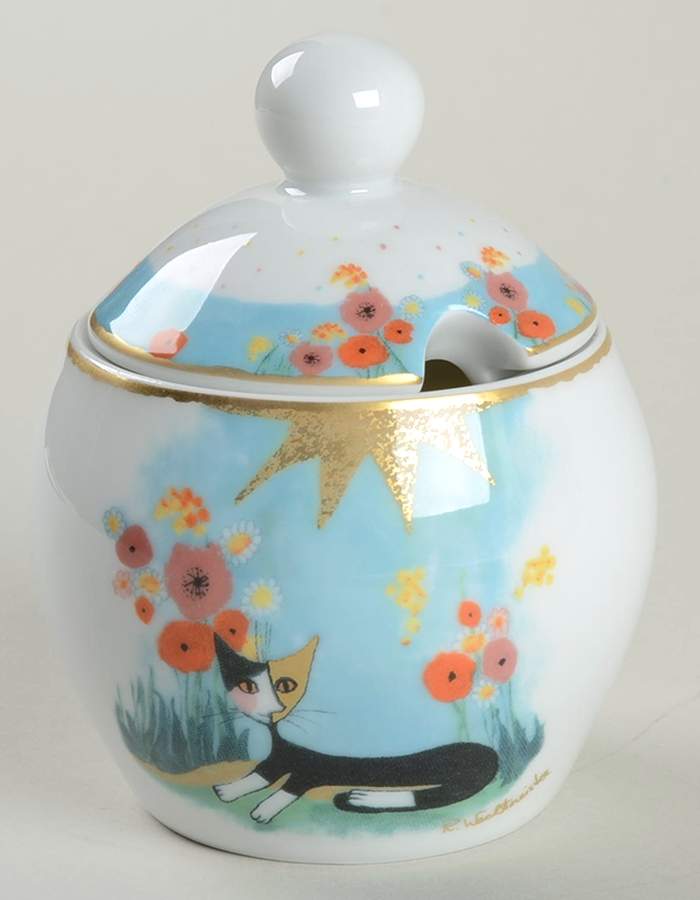 Artis Orbis-Rosina Wachtmeister Sugar Bowl With Lid Serafino - Boxed by Goebel-1