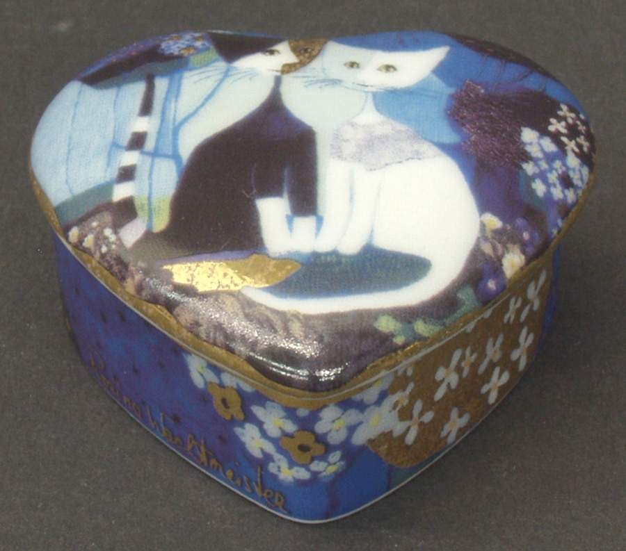 Artis Orbis-Rosina Wachtmeister Micia & Micio-Heart Box-Small - No Box by Goebel-1