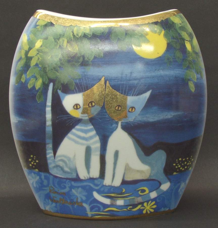 Artis Orbis-Rosina Wachtmeister Friends Under The Moon-Vase - Boxed by Goebel-1