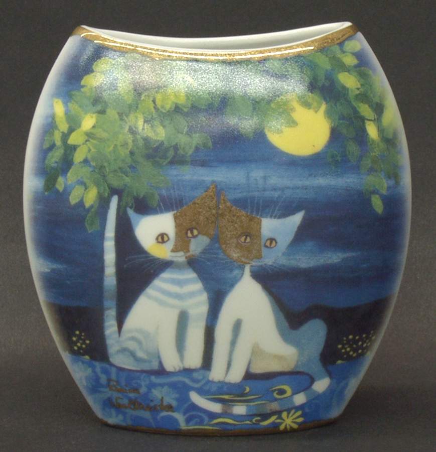 Artis Orbis-Rosina Wachtmeister Friends Under The Moon-Vase - Boxed by Goebel-1