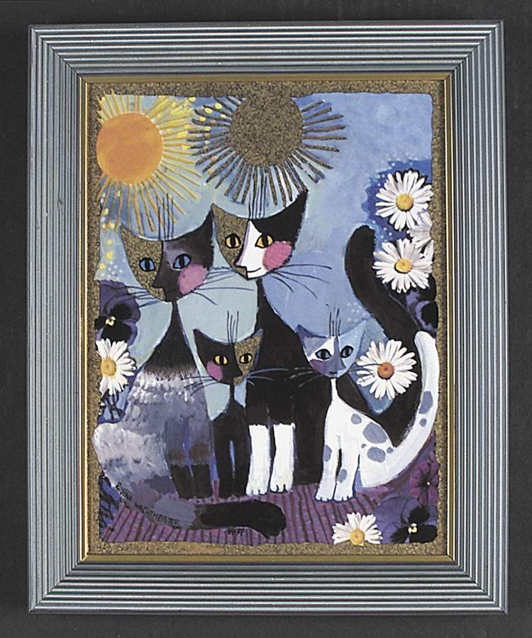 Artis Orbis-Rosina Wachtmeister Cat Family-Picture-Large - Boxed by Goebel-1