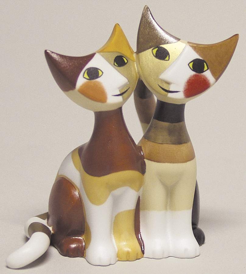 Artis Orbis-Rosina Wachtmeister Micio & Micia Mini Figurine - Boxed by Goebel-1
