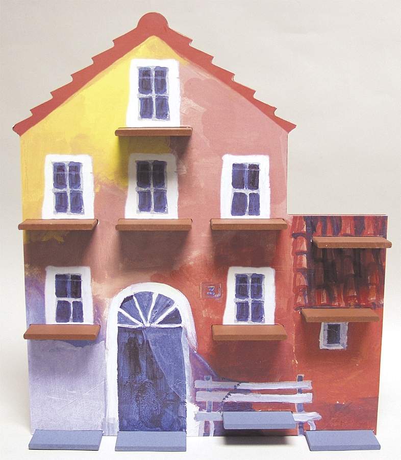 Artis Orbis-Rosina Wachtmeister Mini Cat House Display - Boxed by Goebel-1