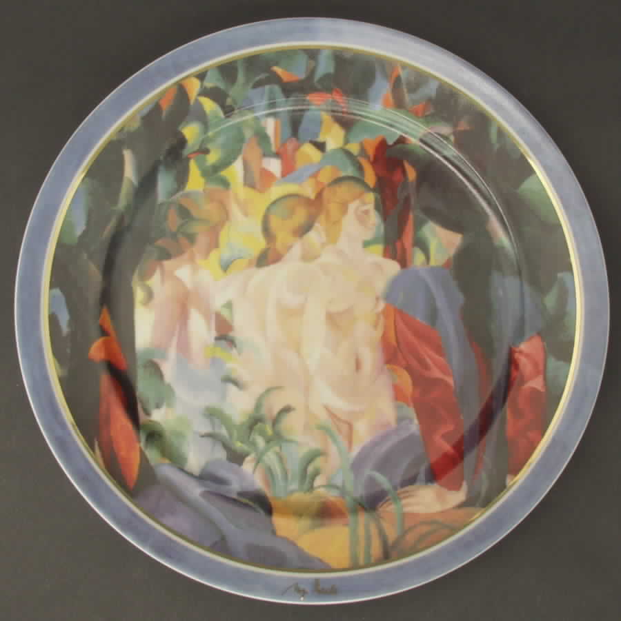 Artis Orbis-Macke Bathing Girl-Plate - No Box by Goebel-1