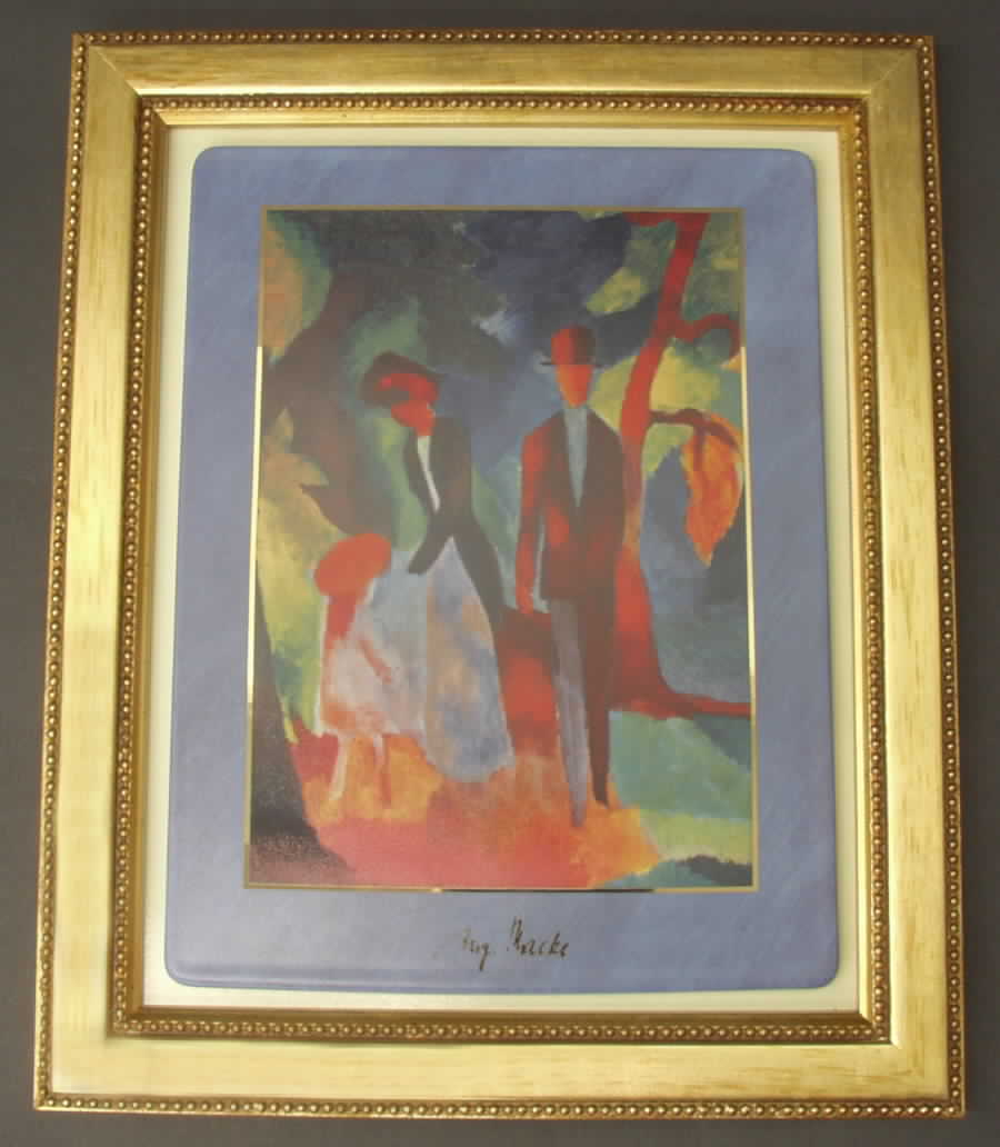 Artis Orbis-Macke People At The Blue Lake-Picture Large - Boxed by Goebel-1
