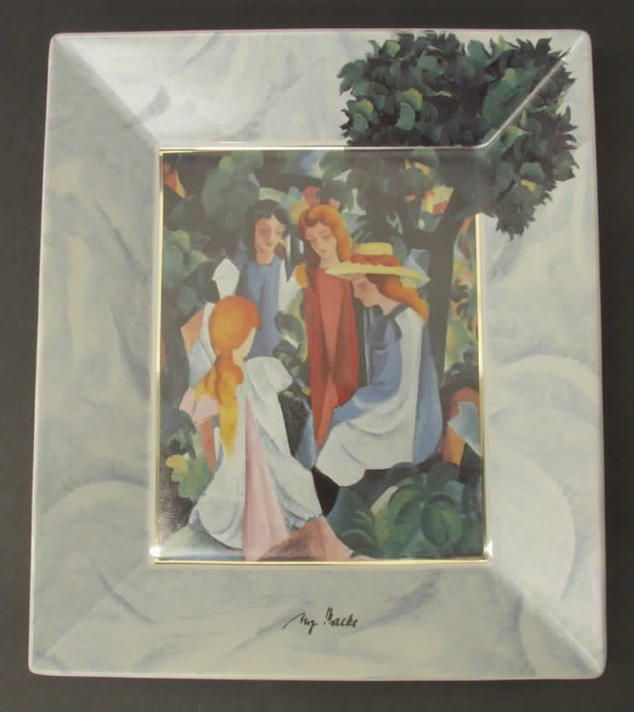 Artis Orbis-Macke Four Girls-Rectangular Bowl - Boxed by Goebel-1