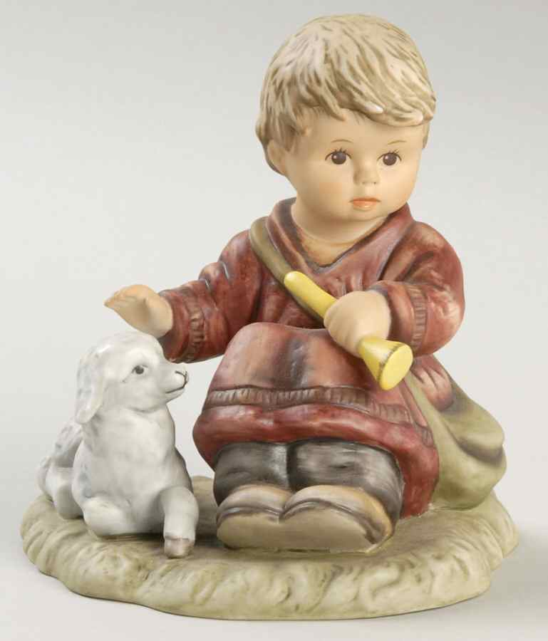 Berta Hummel Nativity Shepherd Boy Sitting - Boxed by Goebel-1