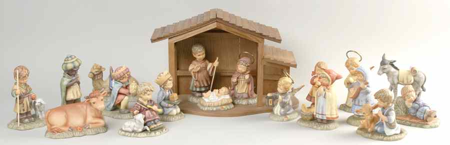 Berta Hummel Nativity 19 Piece Nativity Set - Nativity Set Of 19 by Goebel-1