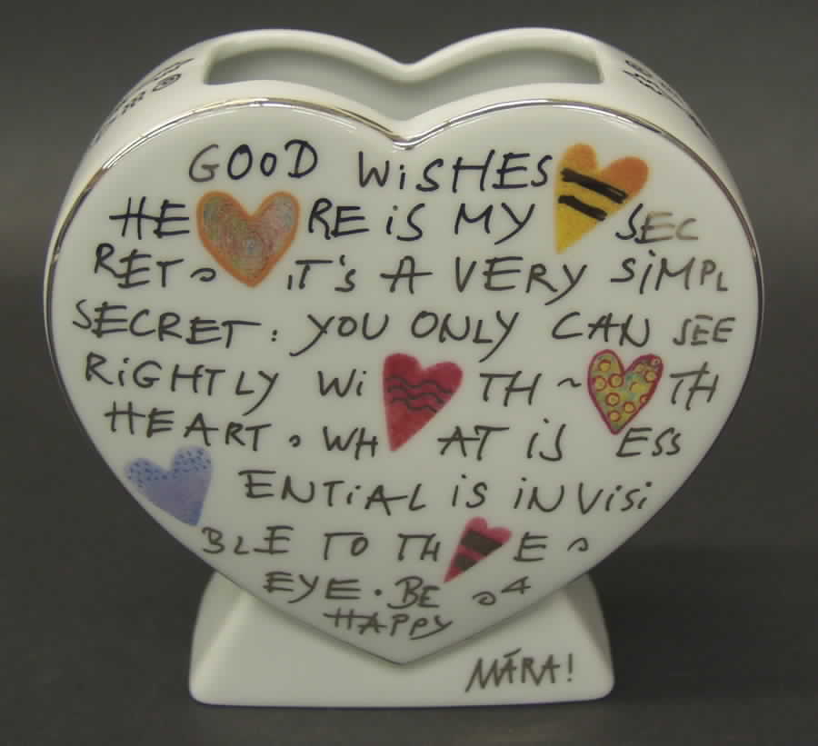 Artis Orbis - Maria Love Hearts-Vase White - Boxed by Goebel-1