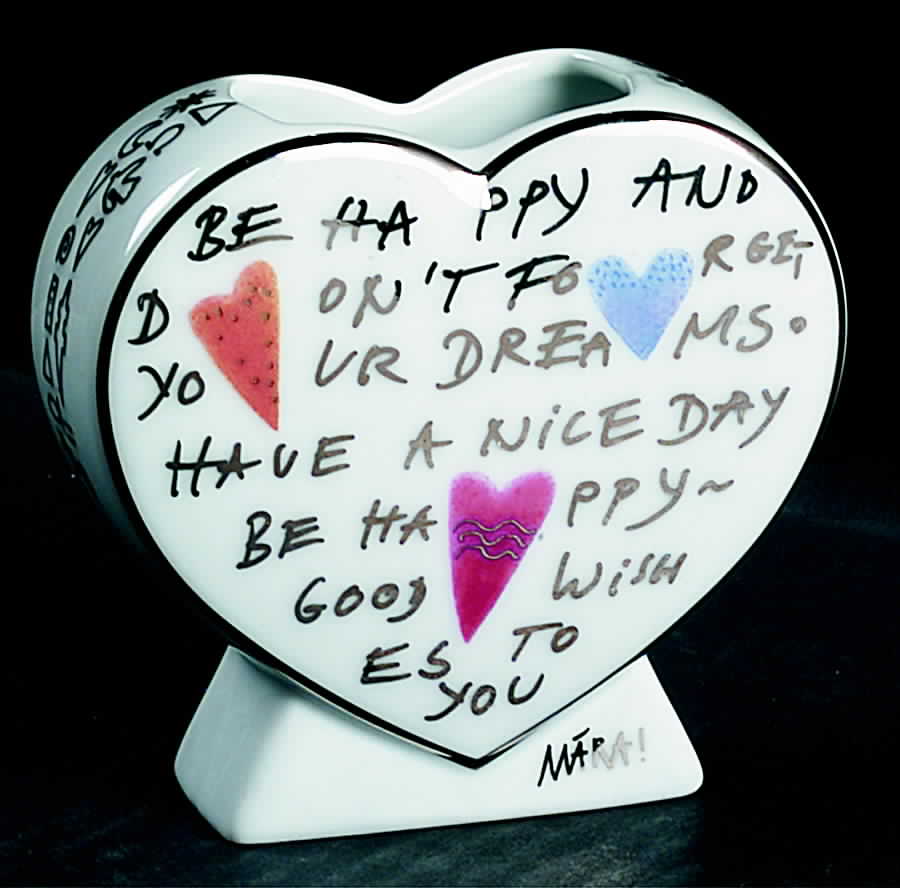 Artis Orbis - Maria Love Hearts-Vase White - Boxed by Goebel-1