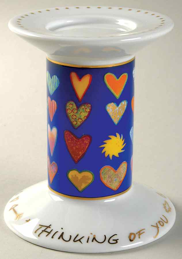 Artis Orbis - Maria Love Hearts-Candleholder Blue - Boxed by Goebel-1