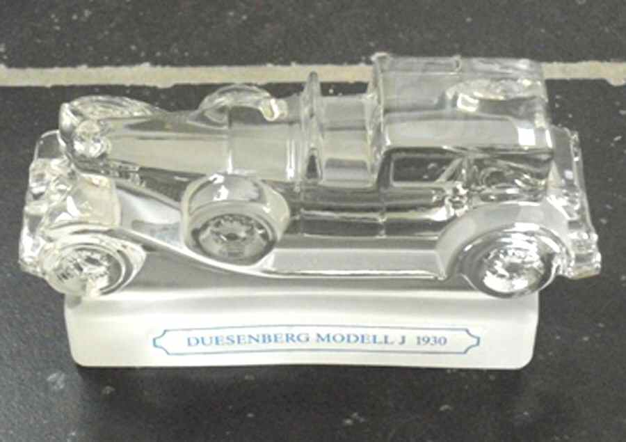 Goebel Crystal Paperweight Duesenberg Modell J 1930 - Boxed by Goebel-1