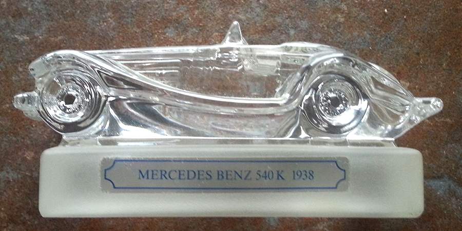Goebel Crystal Paperweight Mercedes Benz 540k 1938 - No Box by Goebel-1