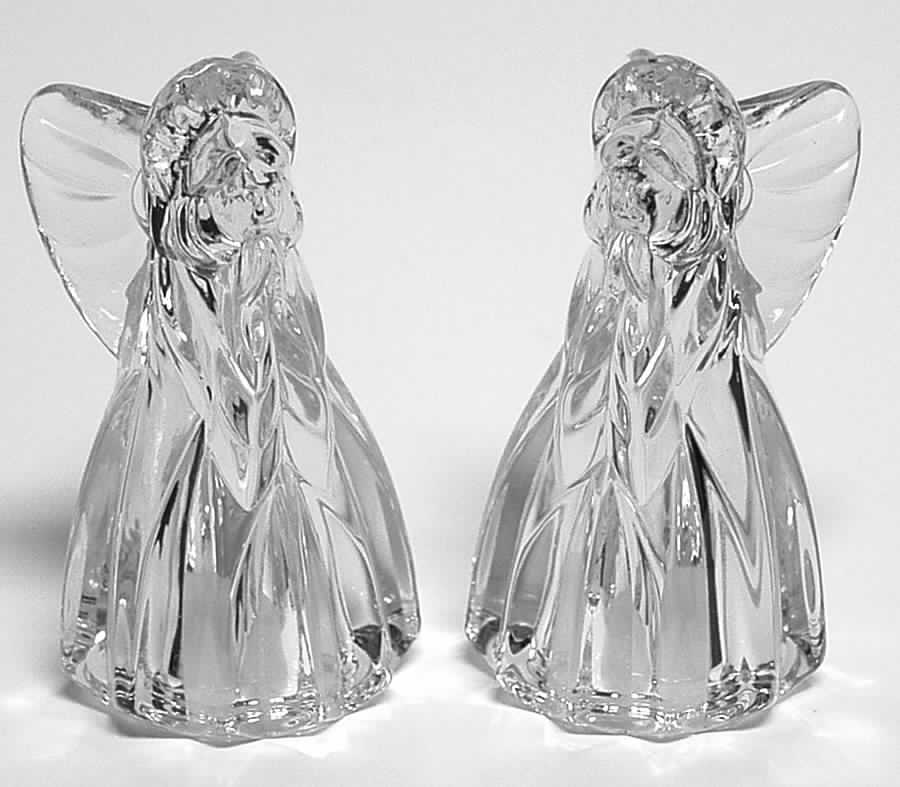 Gorham Figural Salt & Pepper Set Angel - No Box by Gorham Crystal-1