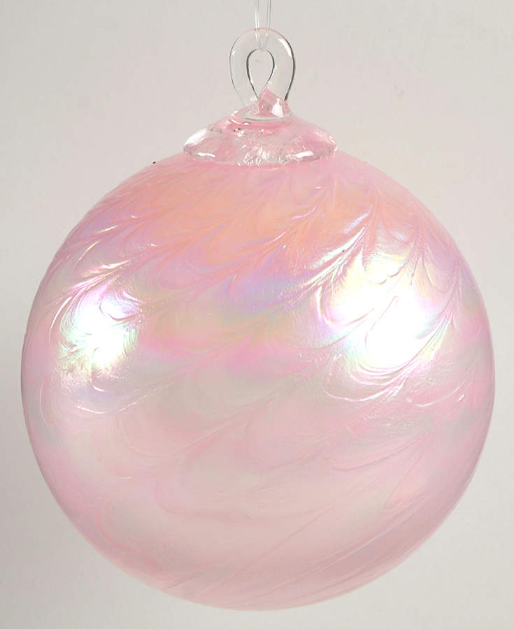 Classic Ball Ornaments Blush Scallop - No Box by Glass Eye Studio-1