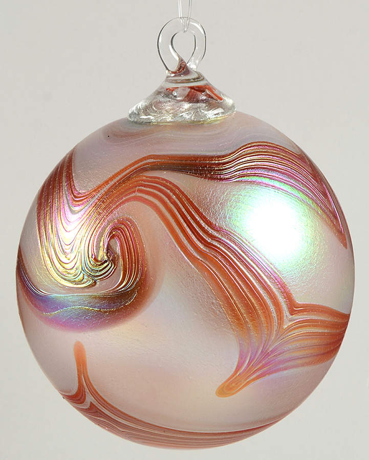 Classic Ball Ornaments Poppy Swirl - No Box by Glass Eye Studio-1