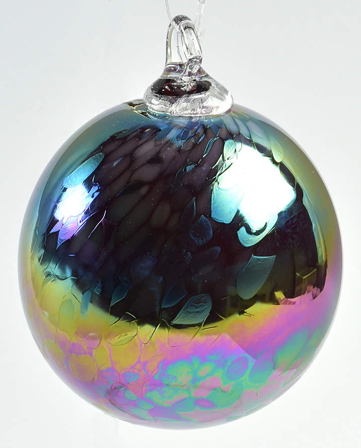 Classic Ball Ornaments Merlot Feather - No Box by Glass Eye Studio-1