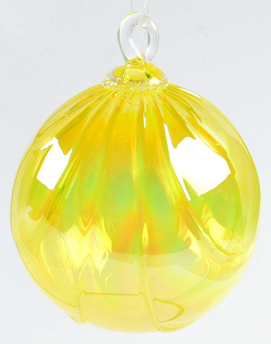 Classic Ball Ornaments Goldfinch Drape - No Box by Glass Eye Studio-1