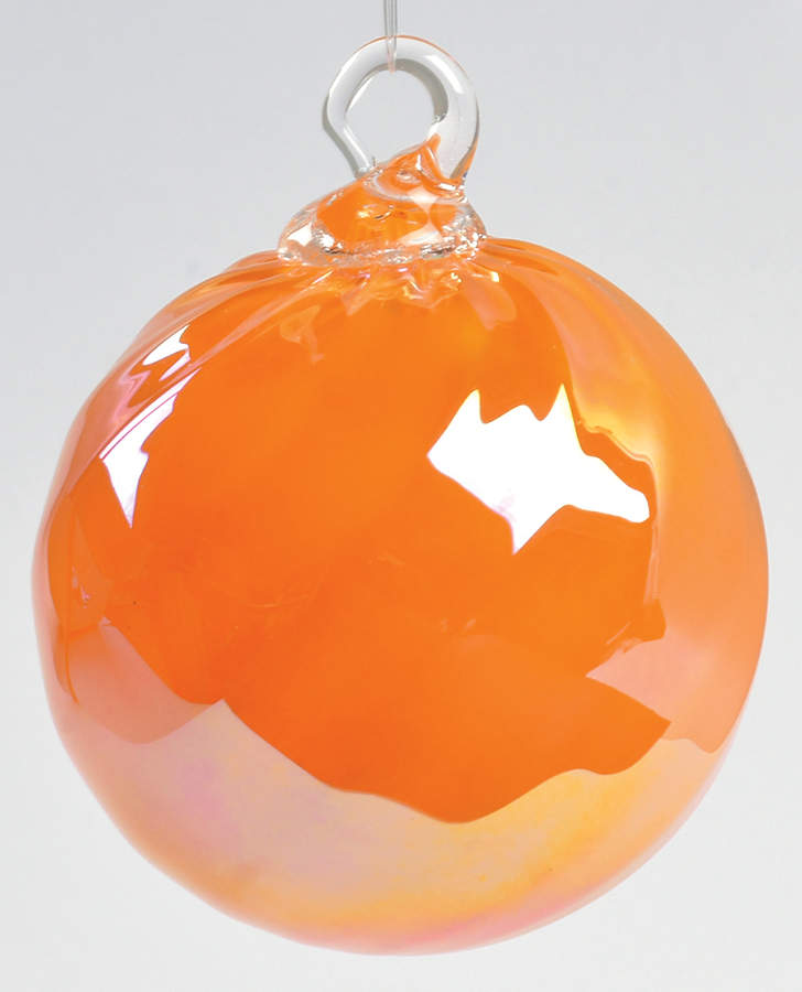 Classic Ball Ornaments Creamsicle Twist - No Box by Glass Eye Studio-1