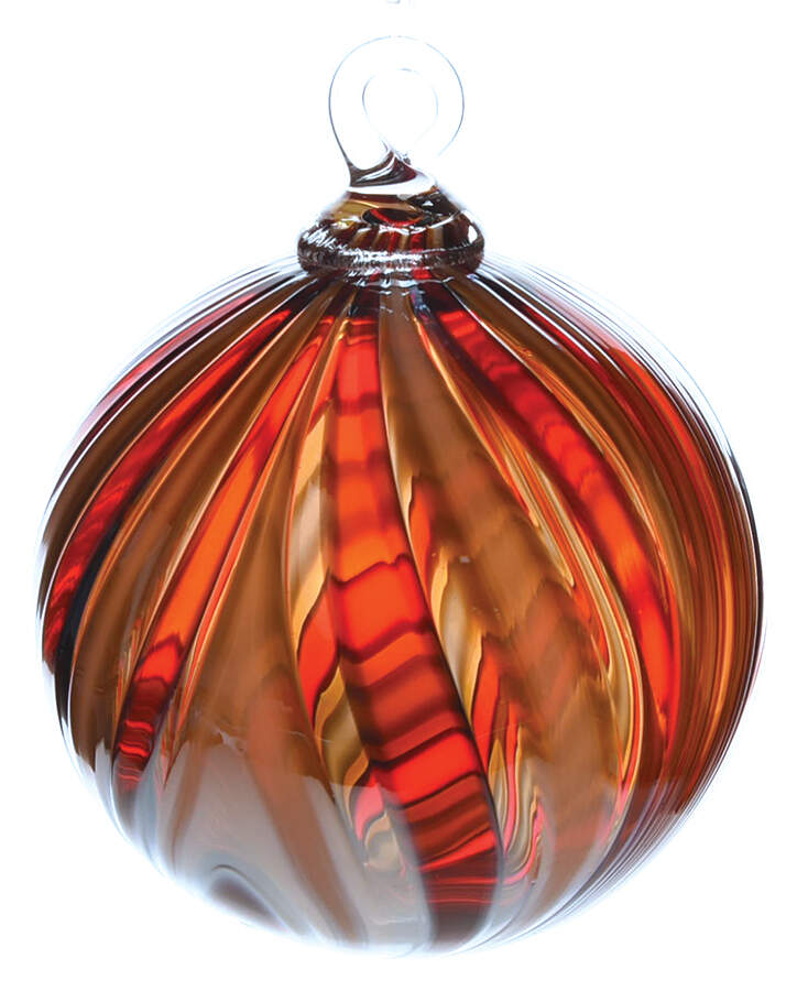 Classic Ball Ornaments Cinnamon Drape - No Box by Glass Eye Studio-1