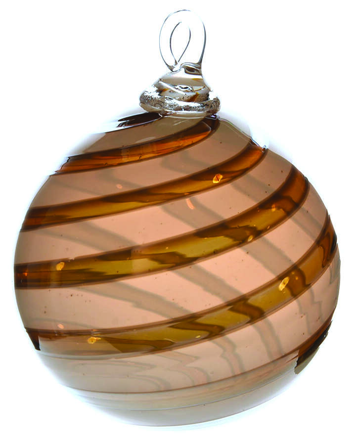 Classic Ball Ornaments Nutmeg Swirl - No Box by Glass Eye Studio-1