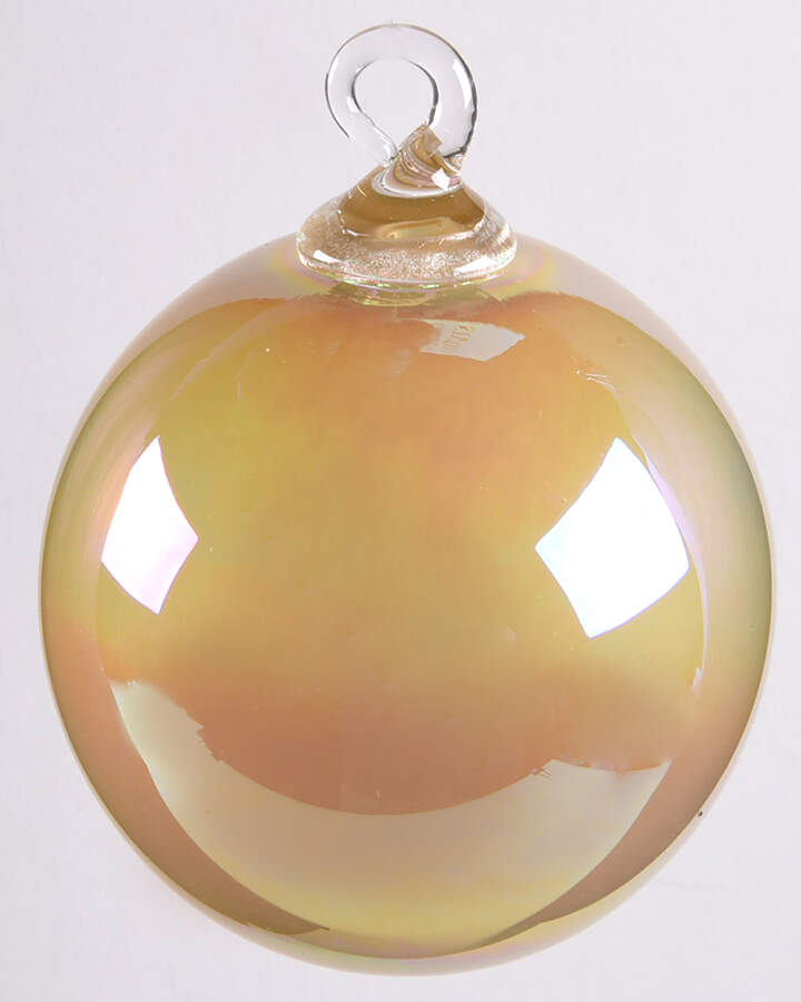 Classic Ball Ornaments Butterscotch - No Box by Glass Eye Studio-1