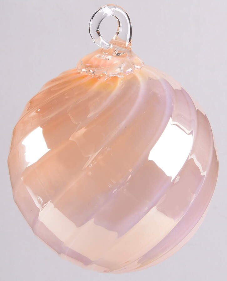 Classic Ball Ornaments Just Peachy Twist - No Box by Glass Eye Studio-1