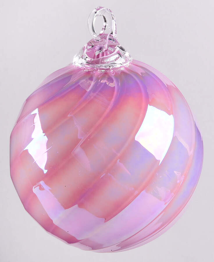 Classic Ball Ornaments Bubble Gum Twist - No Box by Glass Eye Studio-1