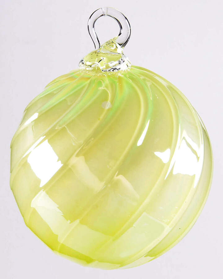 Classic Ball Ornaments Key Lime Twist - No Box by Glass Eye Studio-1
