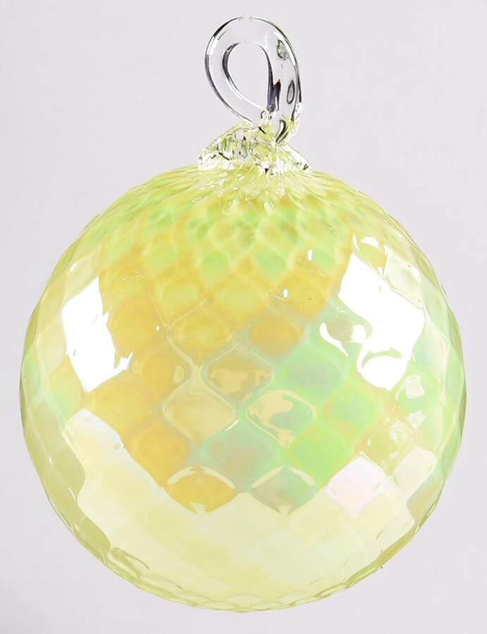 Classic Ball Ornaments Key Lime Diamond - No Box by Glass Eye Studio-1