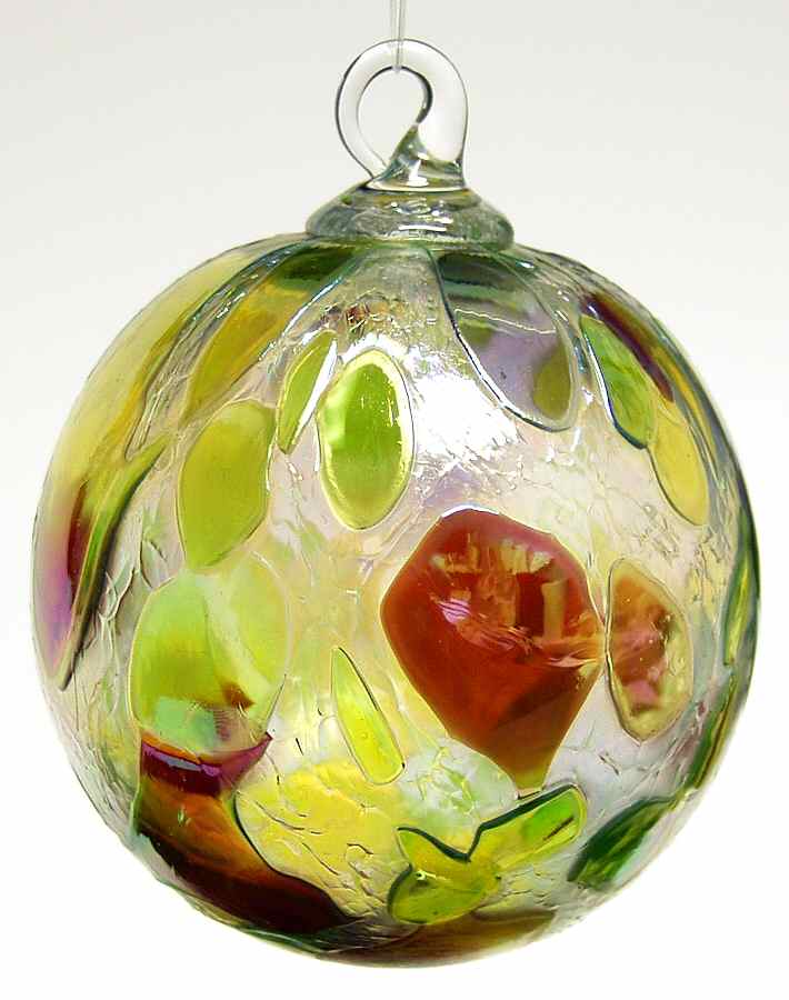 Classic Ball Ornaments Green Confetti - No Box by Glass Eye Studio-1