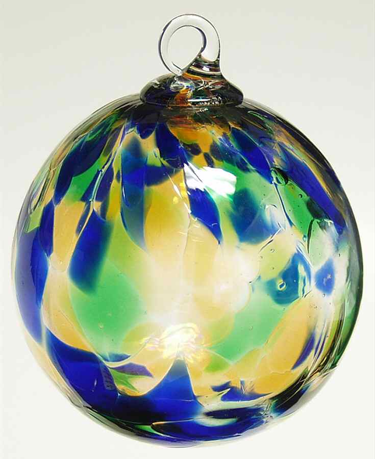 Classic Ball Ornaments Green Mosaic - No Box by Glass Eye Studio-1