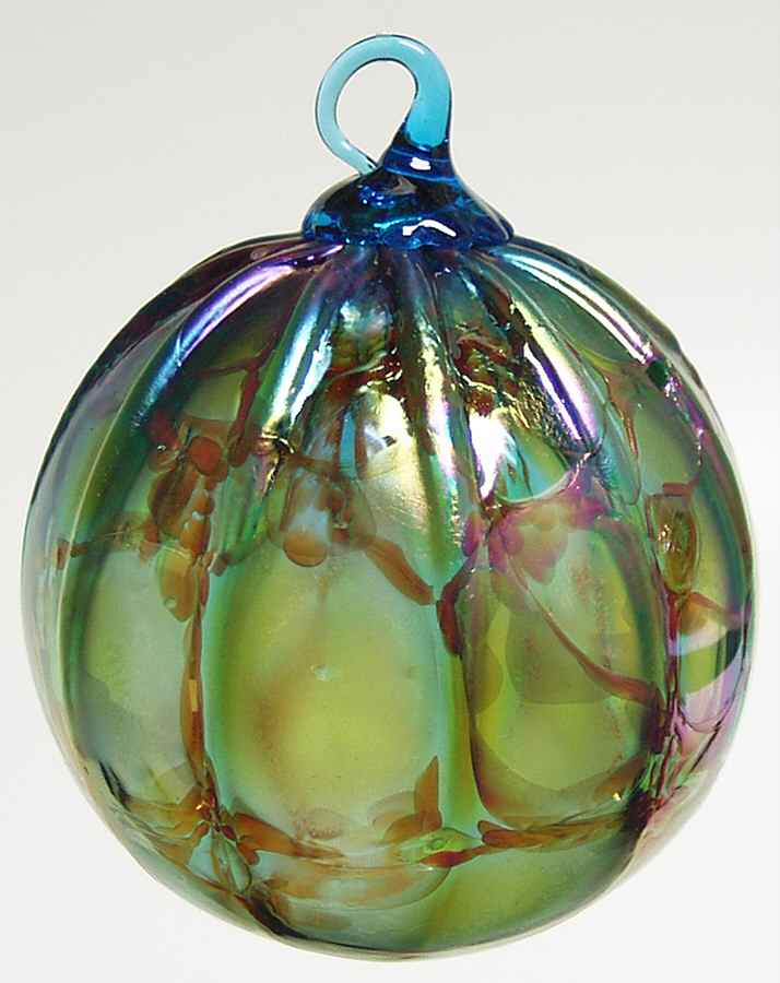 Classic Ball Ornaments Aqua Luster - No Box by Glass Eye Studio-1