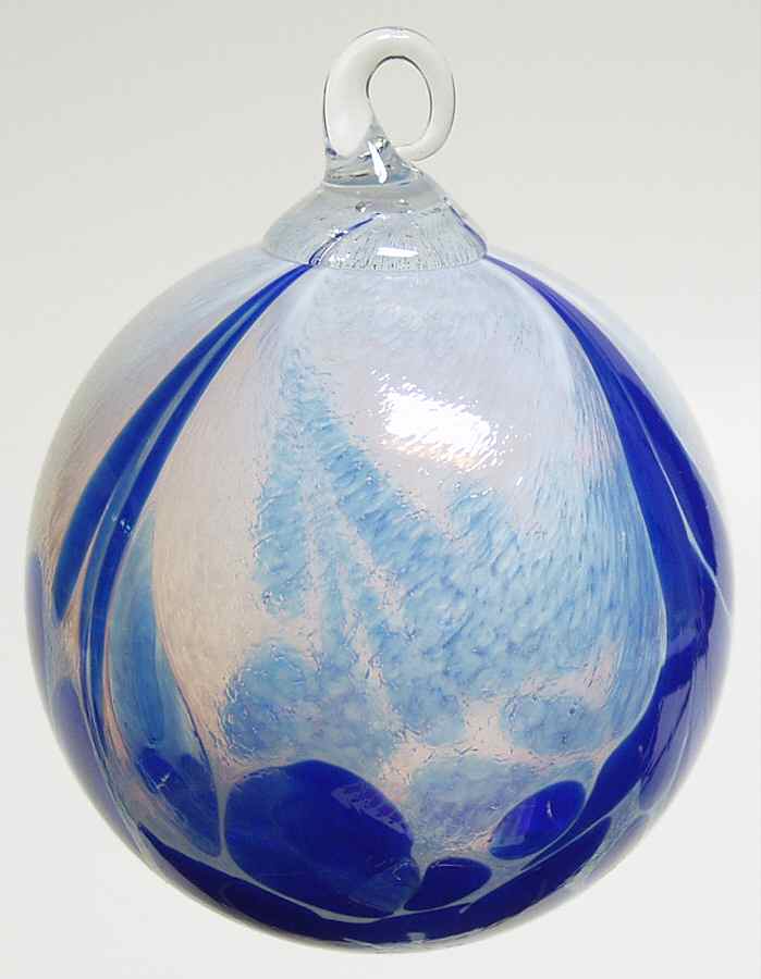 Classic Ball Ornaments Blue Marble - No Box by Glass Eye Studio-1