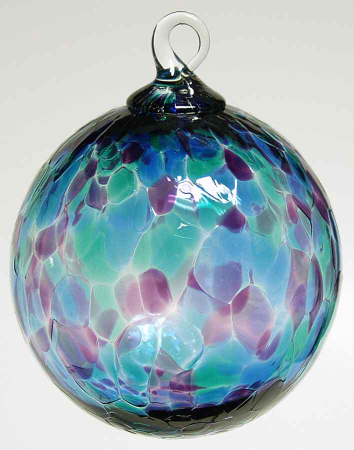 Classic Ball Ornaments Blue Mosaic - No Box by Glass Eye Studio-1