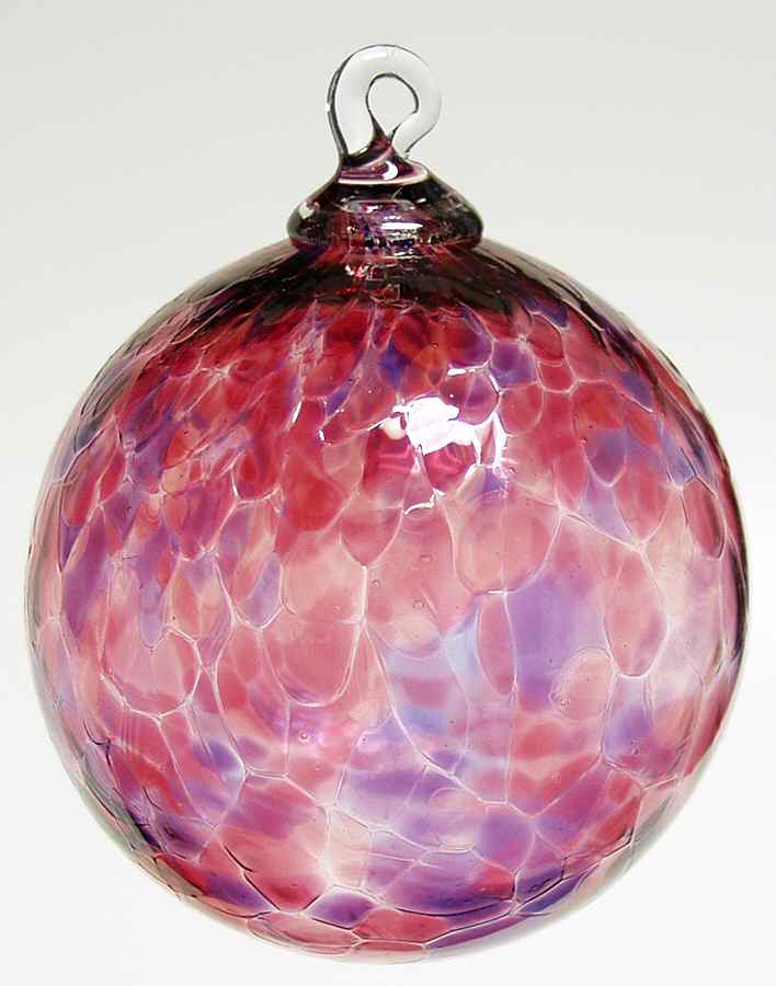 Classic Ball Ornaments Purple Mosaic - No Box by Glass Eye Studio-1