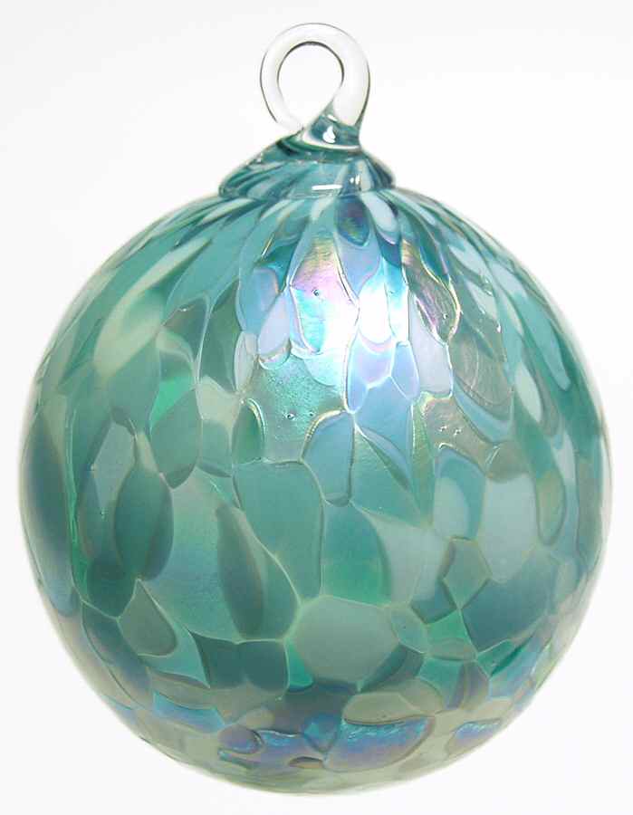 Classic Ball Ornaments Jade Mosaic Agate Chip - No Box by Glass Eye Studio-1