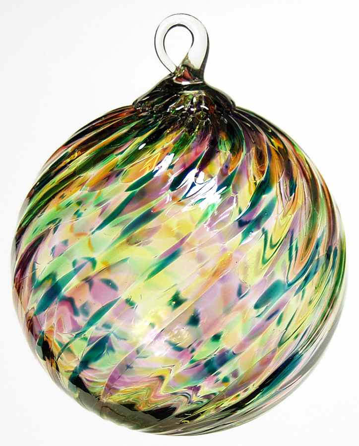 Classic Ball Ornaments Rainbow Twist - No Box by Glass Eye Studio-1