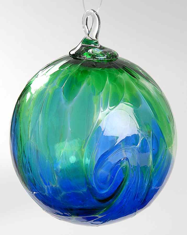 Classic Ball Ornaments Blue Wave - No Box by Glass Eye Studio-1