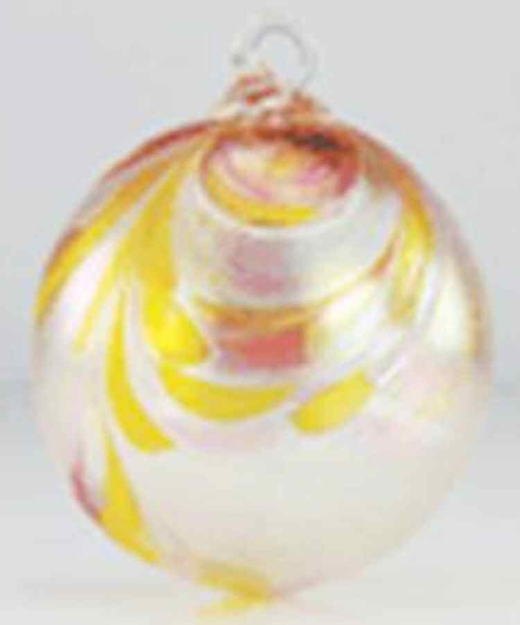 Classic Ball Ornaments Sunset Taffy - No Box by Glass Eye Studio-1