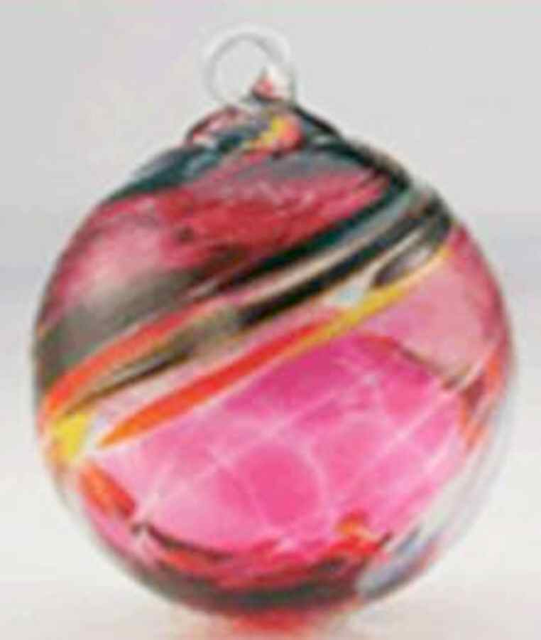 Classic Ball Ornaments Magenta & Lace - No Box by Glass Eye Studio-1
