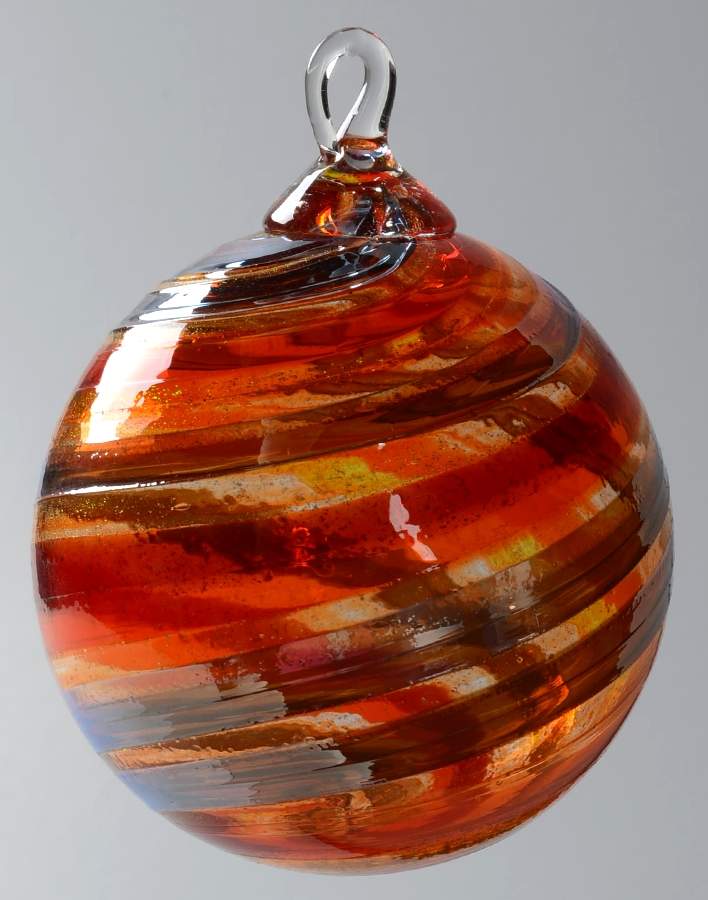 Classic Ball Ornaments Orange Crush - No Box by Glass Eye Studio-1