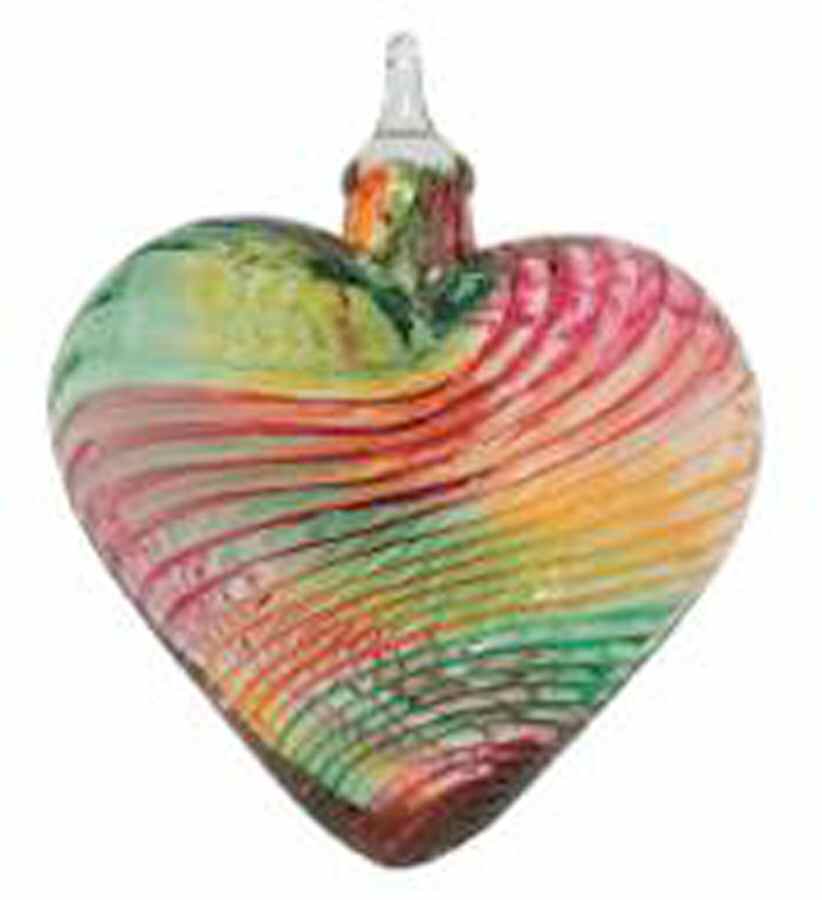 Classic Ball Ornaments Multi Spumoni - No Box by Glass Eye Studio-1