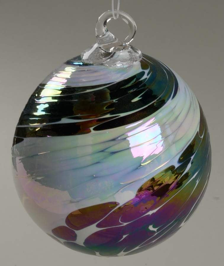 Classic Ball Ornaments Black Ice - No Box by Glass Eye Studio-1